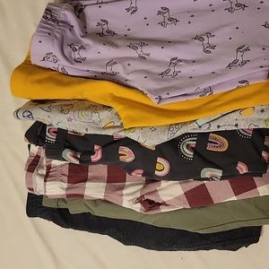 8 pr cat & jack multi color leggings 6/6x